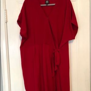 Red Formal Wrap Dress